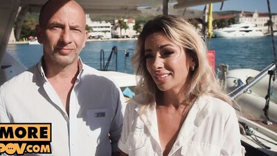Sex on the open water with tasty rich MILF Shalina Devine