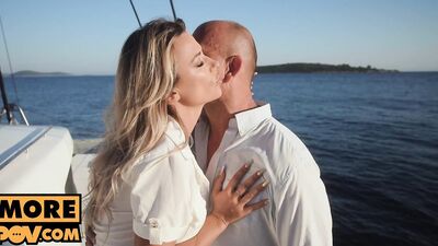 Sex on the open water with tasty rich MILF Shalina Devine