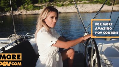 Sex on the open water with tasty rich MILF Shalina Devine