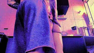 Stepsister Teases and Sucks a Lot, Enjoys Riding the Cock with Deep Throat