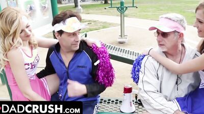 Cheer Squad to Fuck Squad: Alexa and Molly's Wild Encounter with Their Stepdads