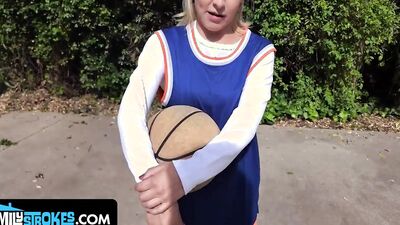 Stepdaddy's Little Slut: Stepdaughter Chokes on His Big Cock and Swallows His Load!