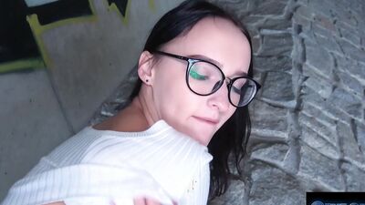 Czech XXX - Sweet ass Czech is fucked in public under a bridge