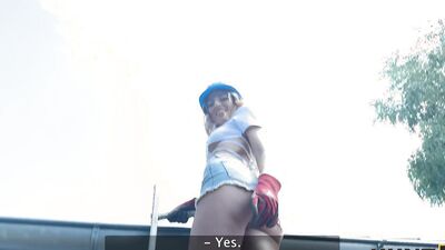 HUNT4K. Sexy Fanta Sie fucks with old Hunter for her annual salary in public
