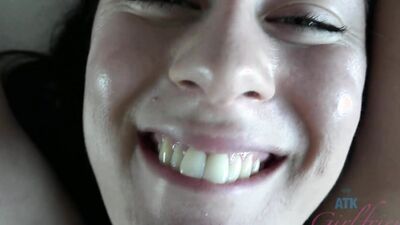 Olive uses her feet and mouth to get your cum but you put it in her pussy