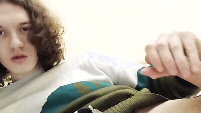 Trans-girl Stesha masturbates her clitoris and ass