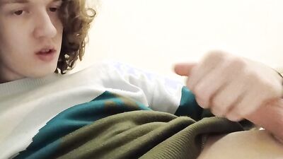 Trans-girl Stesha masturbates her clitoris and ass