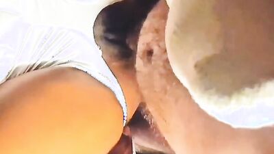 Ebony Babe in Tennis Skirt takes BWC