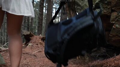 Go Wild with the Hot Stranger in a Forest | Cum on My Face