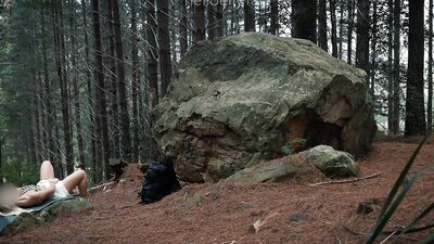 Go Wild with the Hot Stranger in a Forest | Cum on My Face