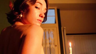 Cute Brunette Cooks Naked and Masturbates