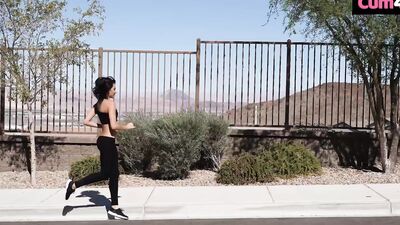 Jogging Fuck Toy Brings Home Cock to Fill Her Sweaty Cunt - Hime Marie