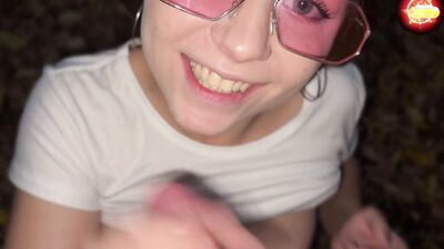 My Stepsister Montanasvibe Sucks My Dick in all Public Places from Morning to...