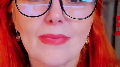 Experience the erotic pleasures of a mature Russian Redhead with big naturals in HD