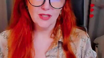 Experience the erotic pleasures of a mature Russian Redhead with big naturals in HD