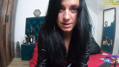 Watch Zipper Tease & Pussy Touch in a Slow and Sensual Episode of Leather Dance by the Bed