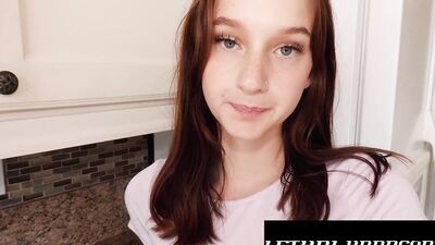 Melanie Marie seduces her man with her big tits and ass and gets drilled hard