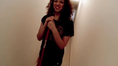 Ayanna's tight pussy pounded hard in hotel room