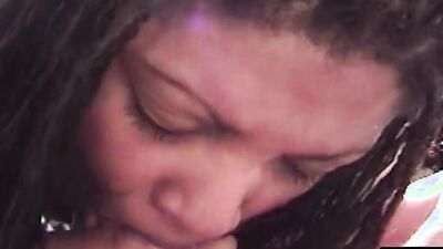 Watch this curvy MILF ride her thick dildo while her hubby watches and cums on her huge tits