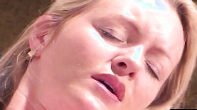 Busty babe enjoys riding his massive dick and taking a mouthful of cum