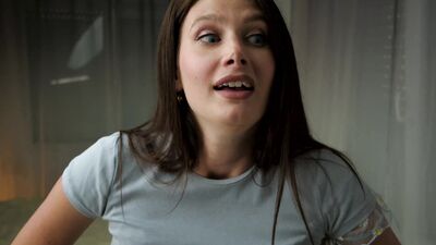 Watch this busty amateur team up with her friend for a wild close-up of a big load!