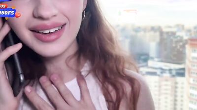 Mature Russian wife gets plumber's hard dick while talking on the phone