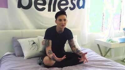 Bellesa: Nikki Hearts & Leigh Raven get down and dirty with each other with their big tits and shaved pussies