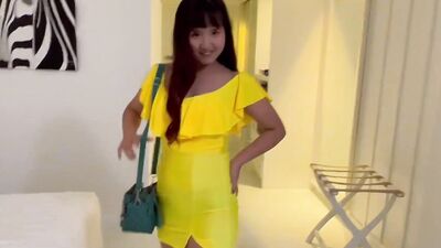 POV cowgirl for curvy Asian amateur babe - intense creampie action!