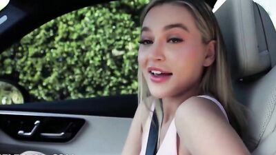 Blake Blossom gets her tight pussy pounded after naked workout in POV