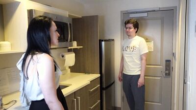 Petite stepmom Karma enjoys a steamy date & a huge cumshot