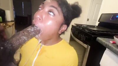 Petite Texas teen Houston slobbers on your dick while getting her ass drilled in HD