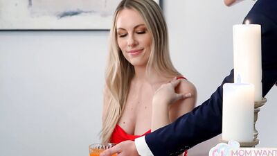 Bunny Madison's stepson Treats her to a steamy creampie while she gets her big tits and busty body licked and fucked hard