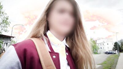 Olivia Sparkle, the blonde college slut, confesses to Ian Scott & Gun 10 hard cocks and swallows every last drop