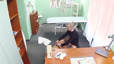 Alexis Crystal seduces her old professor for a steamy office fuck & takes his load in her mouth