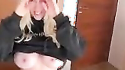 Bunnyblondyx fucks her stepsister & takes a wild ride on her big dick