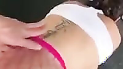 Sexy babe with huge tits gets her ass drilled in sweaty workout at gym