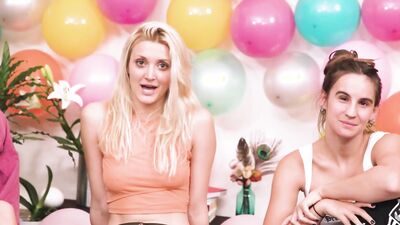 Part 1 of 5: Six Beautiful Women Dare to Play Truth Or Dare in Ersties - Dare Ring 6some!