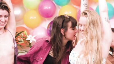 Part 1 of 5: Six Beautiful Women Dare to Play Truth Or Dare in Ersties - Dare Ring 6some!