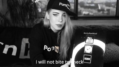 Watch this teen redhead give a sloppy BJ & get a messy creampie in POV!