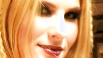 Watch Dominica Leoni get her natural boobs and hairy pussy stuffed with a huge cock