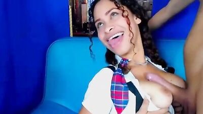 Sophy Deep Throats & Fucks like a Colombian College Slutty