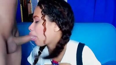 Sophy Deep Throats & Fucks like a Colombian College Slutty