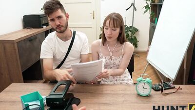Kate Quinn cheats on her boyfriend with a cheap job offer in POV