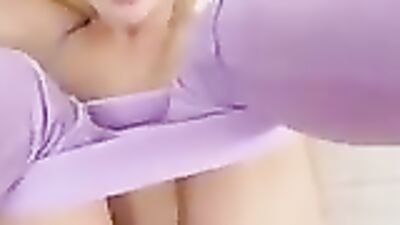 Petite blonde fitness babe dirty talks & gets fucked hard during workout