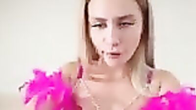 Stepmom in lingerie surprises with a seductive outfit & deep blows stepson in POV