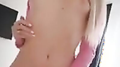 Blonde bombshells take turns deepthroating and riding one lucky dude in a wild 3some