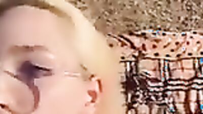 Busty blonde Asian goes up the mountains for a rough POV fuck with a natural tits bounce