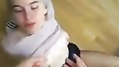 Ahegao's deepthroat and tied hands make him cum hard in her throat - Tied Hands & Stuffing
