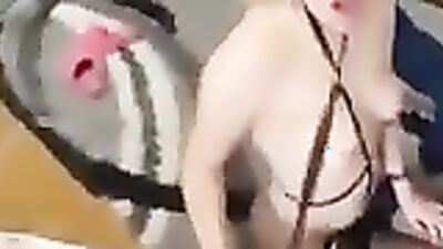 Miradavida's Leashed Teen gets drilled in every hole and filled with cum