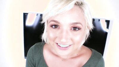 Addison Lee, Gabbie Carter & Natalie Knight tease and suck on each other's boobs in CFNM video